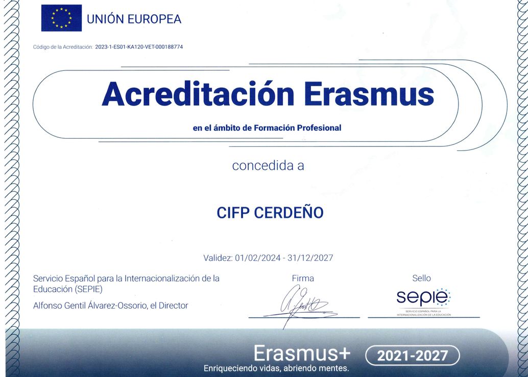 ACREDITACION ERASMUS