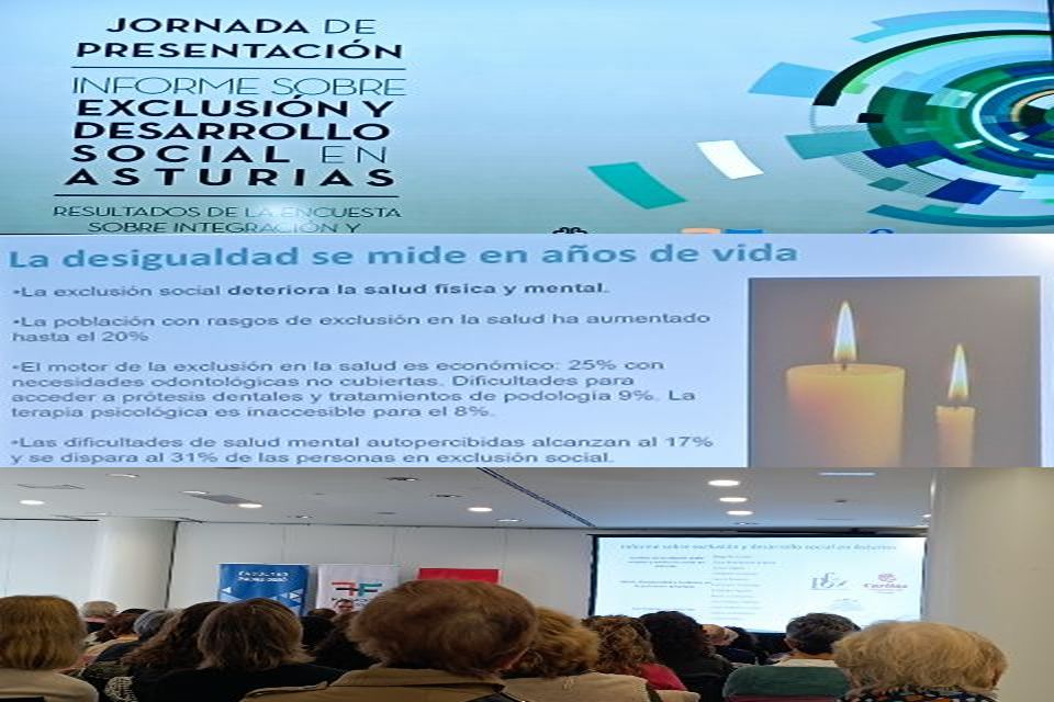 CIFP CERDEÑO: JORNADA DE PRESENTACIÓN DEL INFORME SOBRE EXCLUSIÓN Y DESARROLLO SOCIALES EN ASTURIAS
